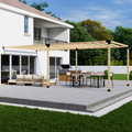 Pergola adossée à la maison 8x20 avec toit