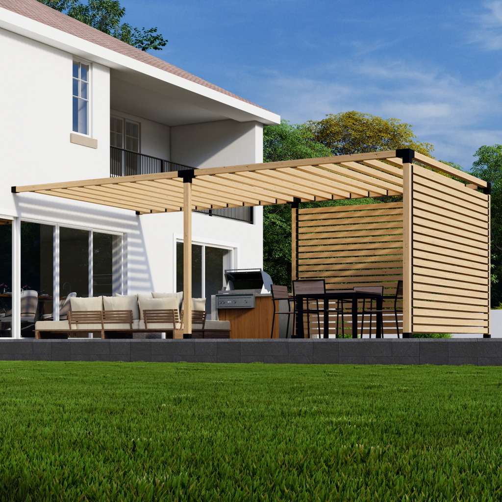 DIY Attached Pergola Kit