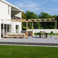 Kit for an Outdoor Pergola Attached to House
