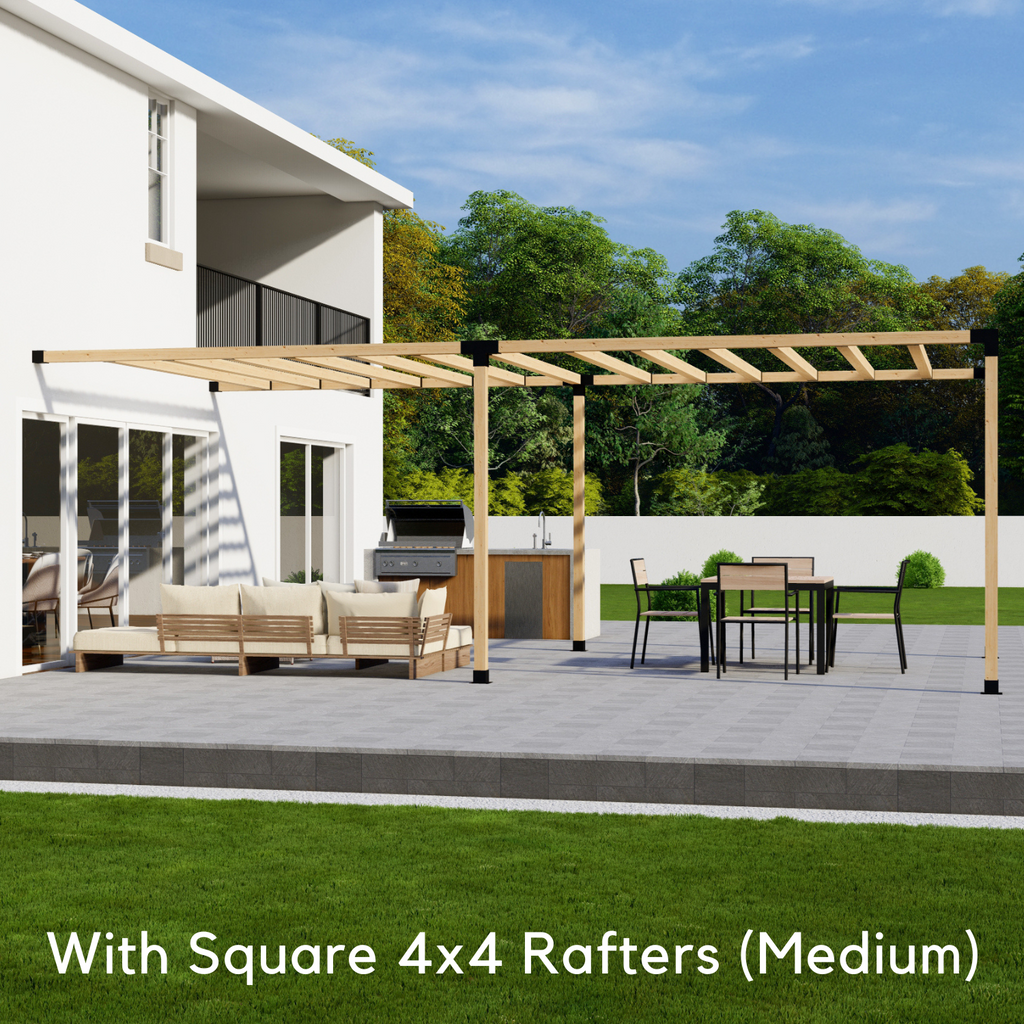Kit for Open-Top Pergola Without Roof