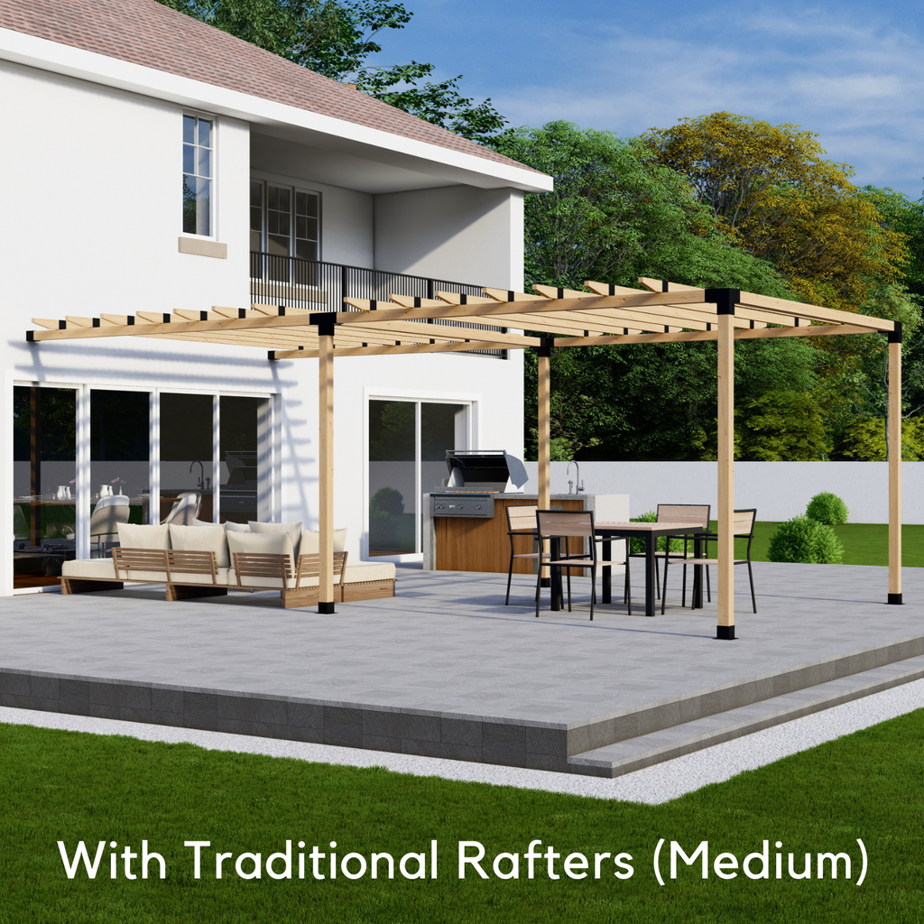 Kit for Open-Top Pergola Without Roof
