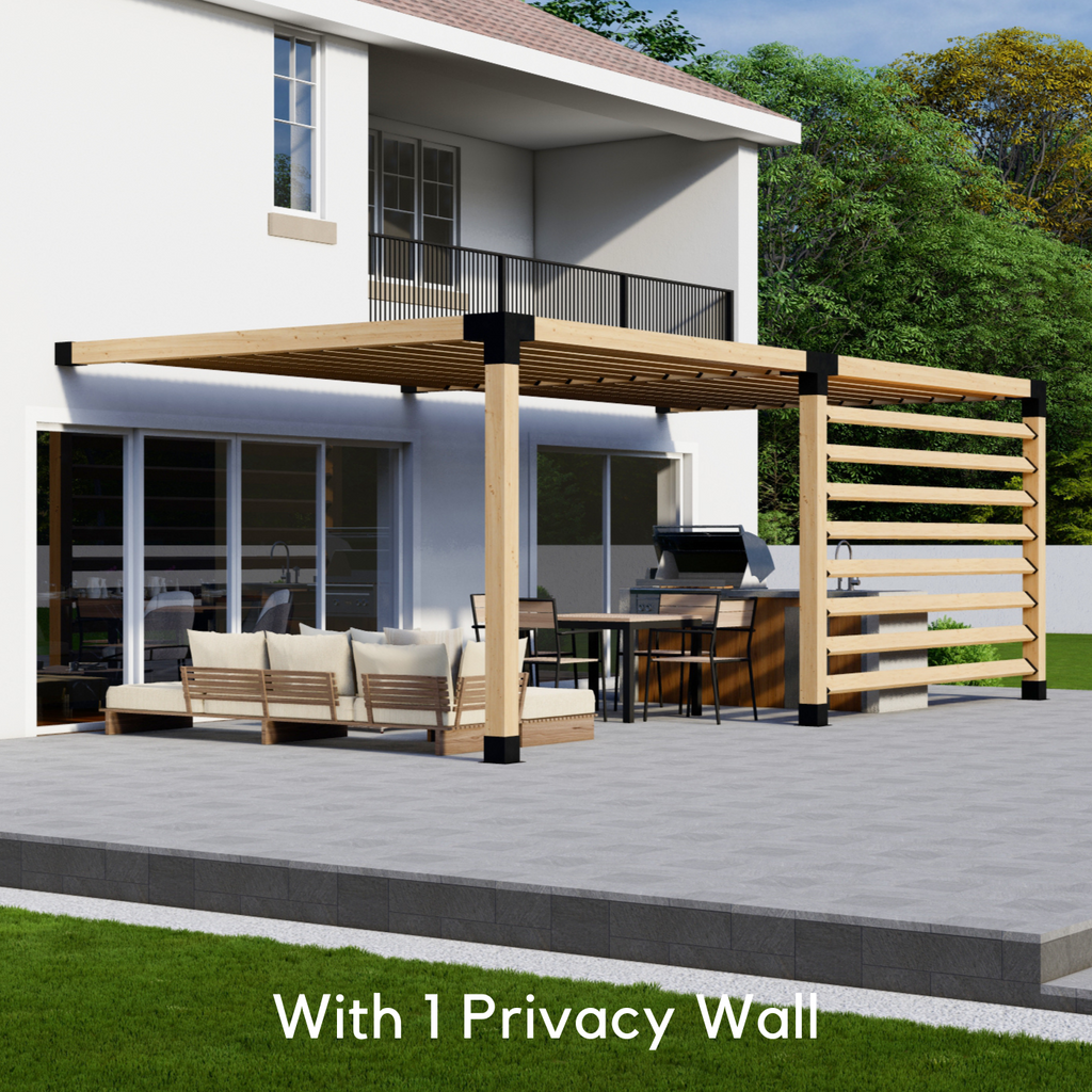 Kit for a Pergola Attached to a House