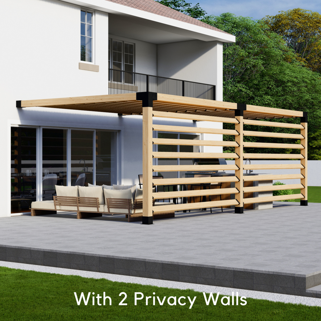 Kit for a Pergola Attached to a House