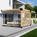 Kit for Building a Pergola Against a Wall