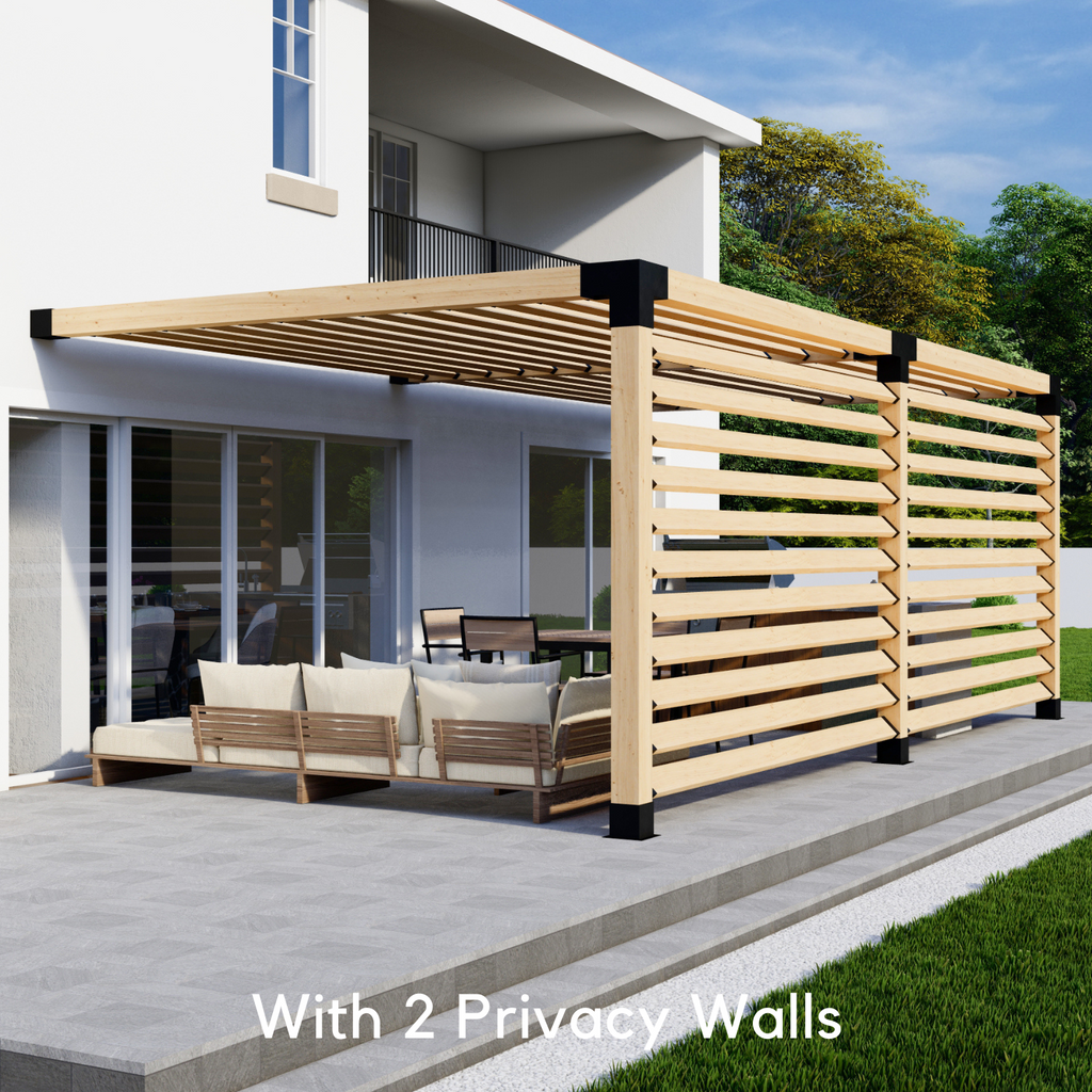 Kit for Building a Pergola Against a Wall