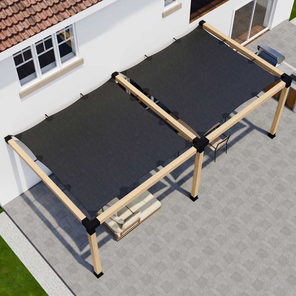 Pergola adossée à la maison 18' x 12' avec toit