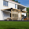 Kit for a Pergola w/ Lattice Wall