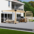 Kit for a Modern Pergola in Front of House (or Back)