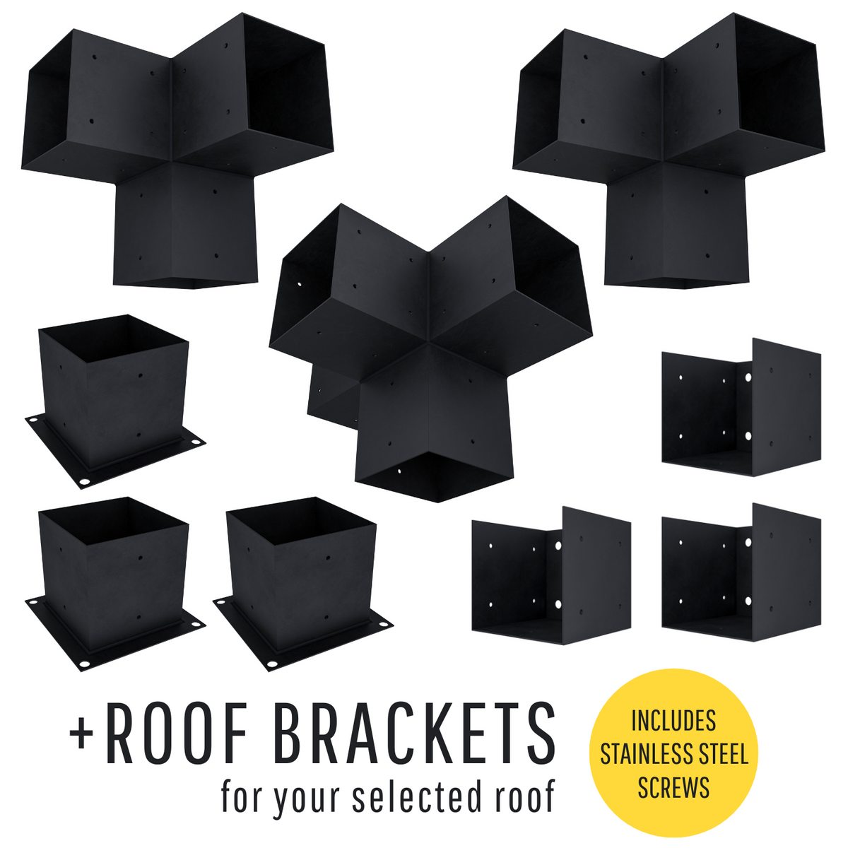 20' x 10' Pergola Attached to House with Roof