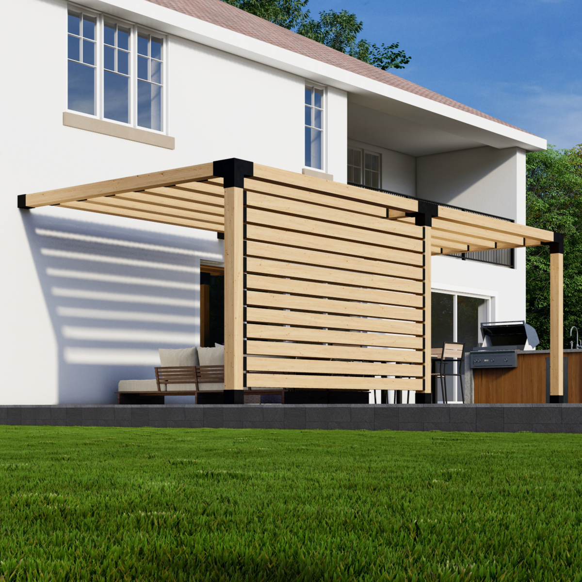 Roofed Pergola Kit - For Pergola of Any Size