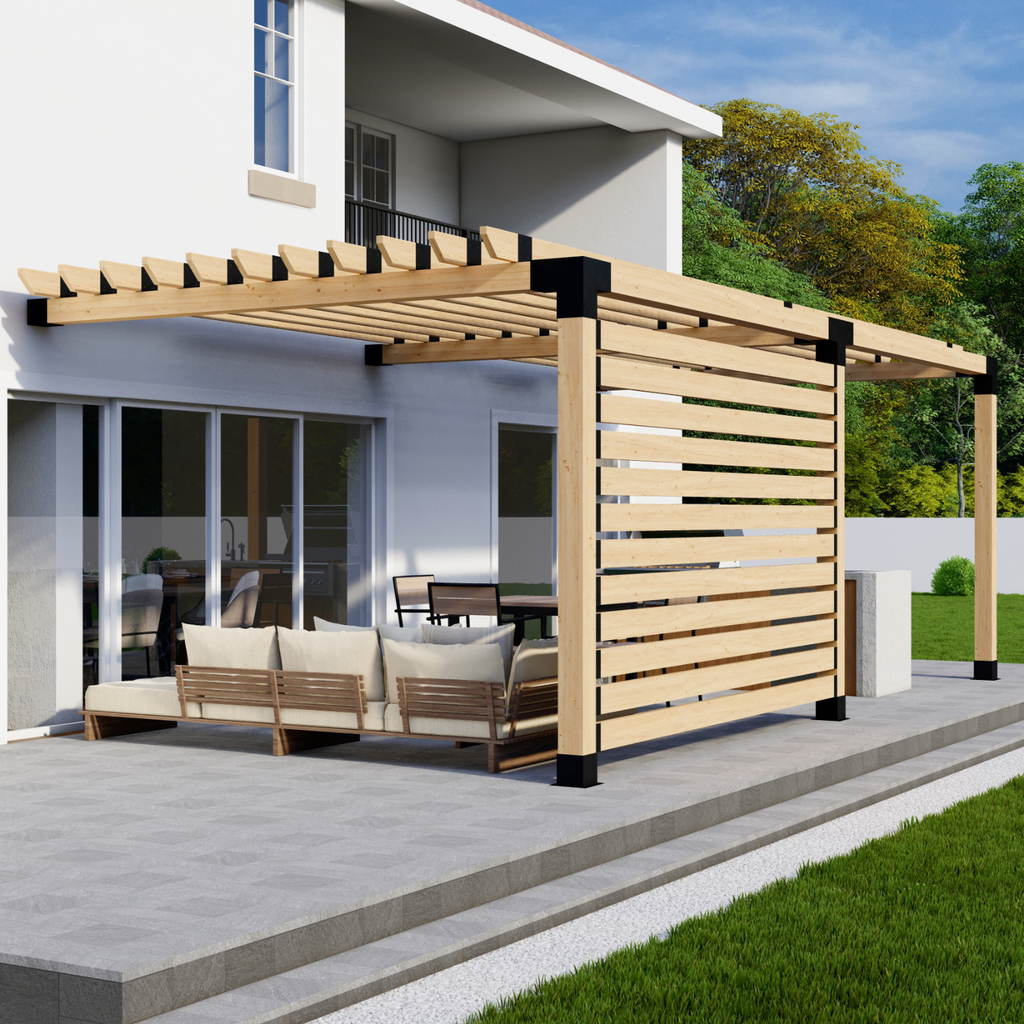 Modern Attached Pergola Kit