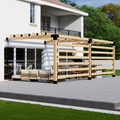 Wooden Pergola Kit (4x4 or 6x6 Brackets)