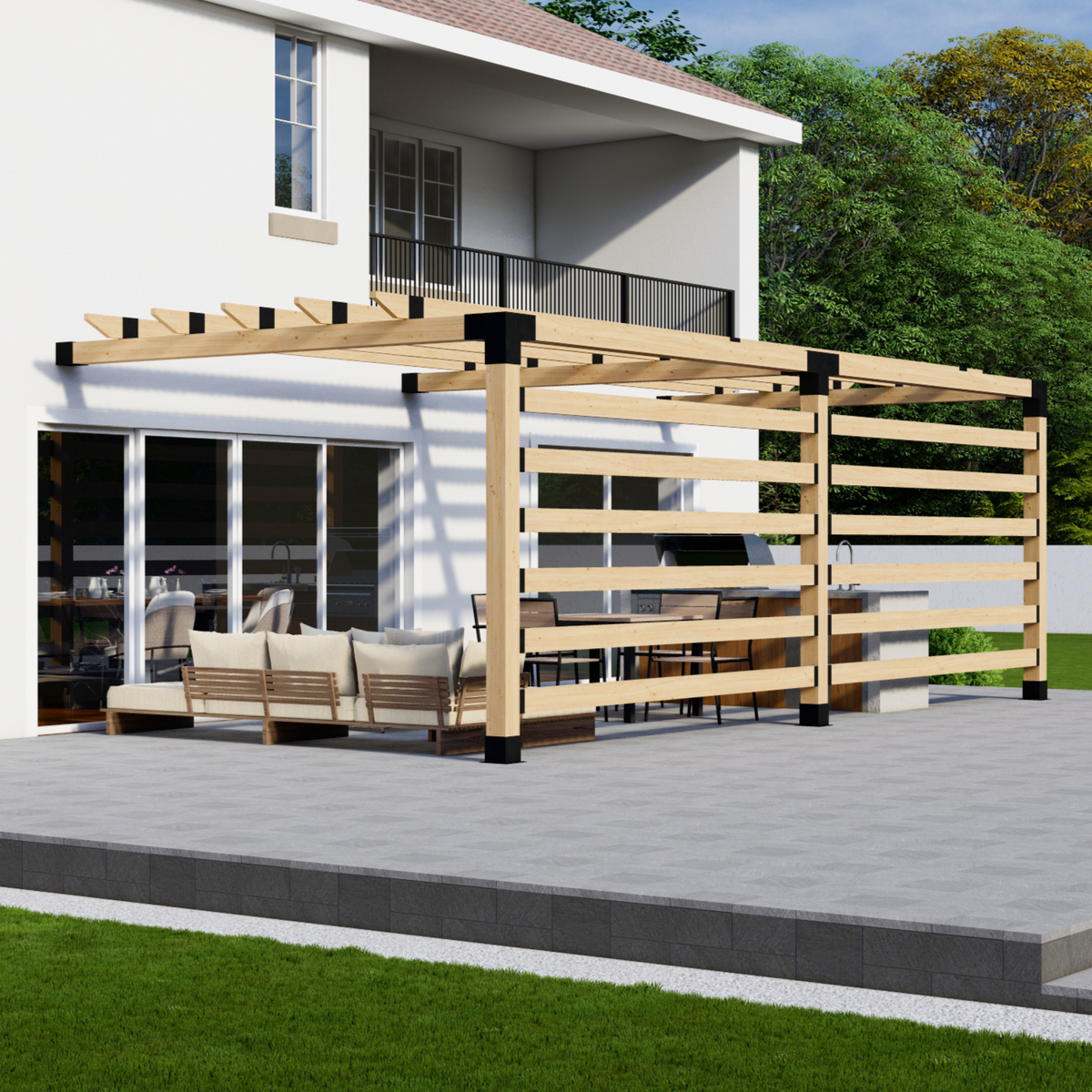 Wooden Pergola Kit (4x4 or 6x6 Brackets)