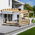 Kit for a Pergola Off Back of House