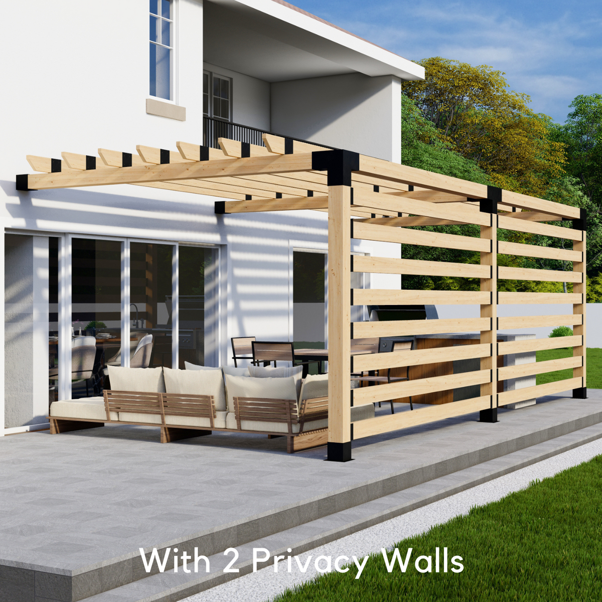 Kit for a Pergola Off Back of House