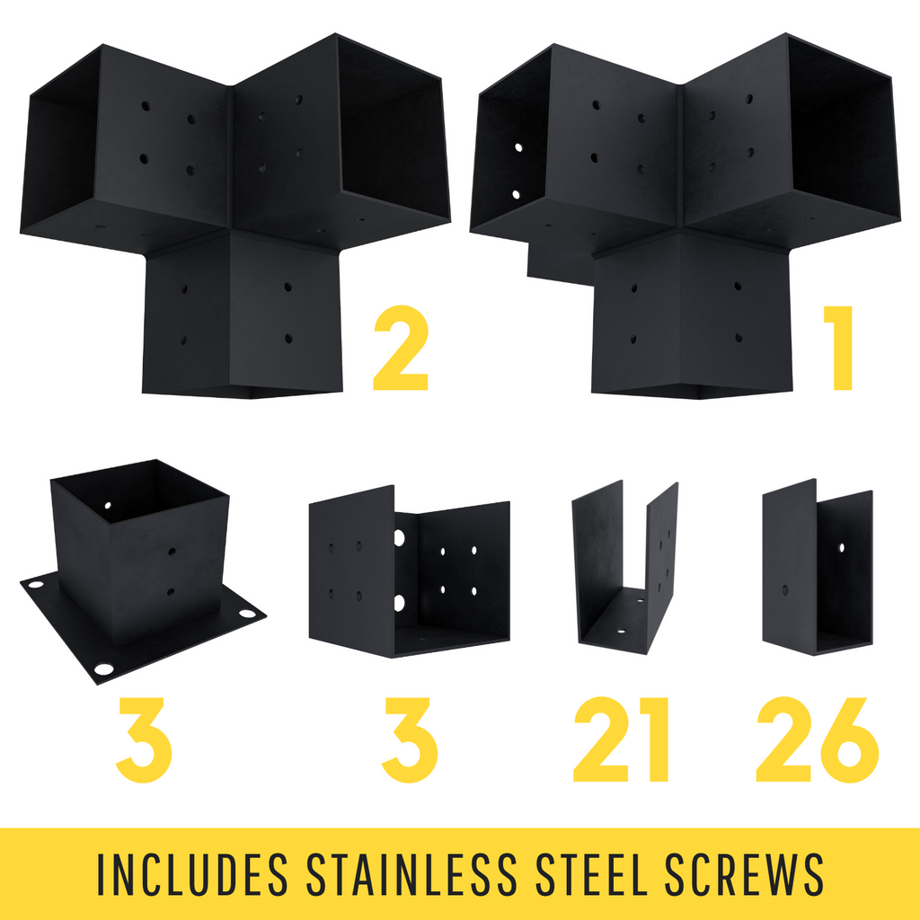 Modern Cantilever Pergola Kit - For Attached Pergola