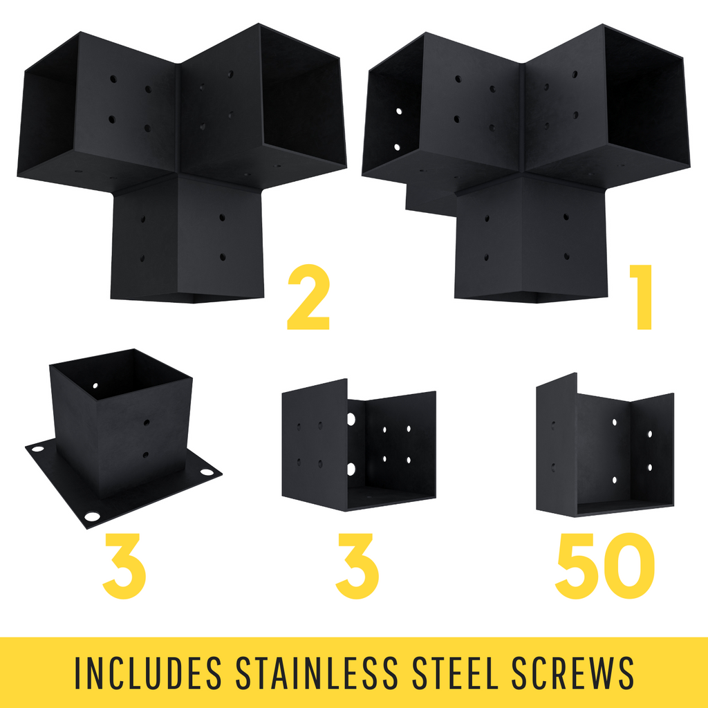 Kit for a DIY Pergola Attached to House