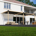 24' x 12' Pergola with Shade Covers