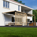 Kit for Building a Pergola on Top of Deck