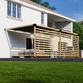 Kit for Pergola w/ 2 Pergola Top Shade Canopies