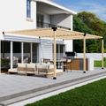 Bracket Kit for an Outdoor Wooden Shade Structure Pergola