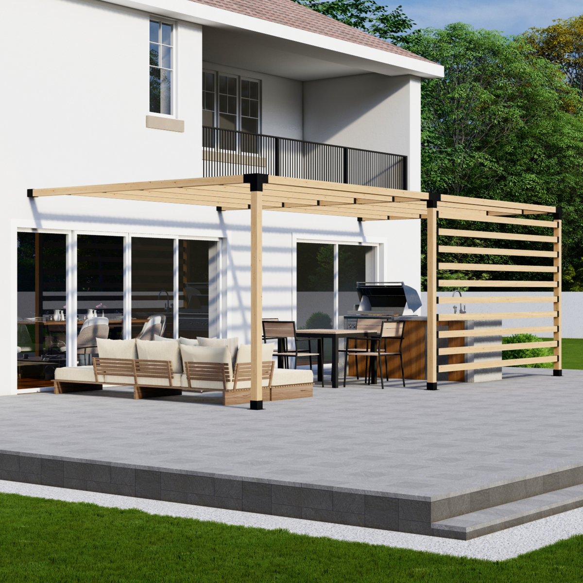 Modern Deck Pergola Kit