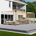 Kit de supports pour pergola extérieure