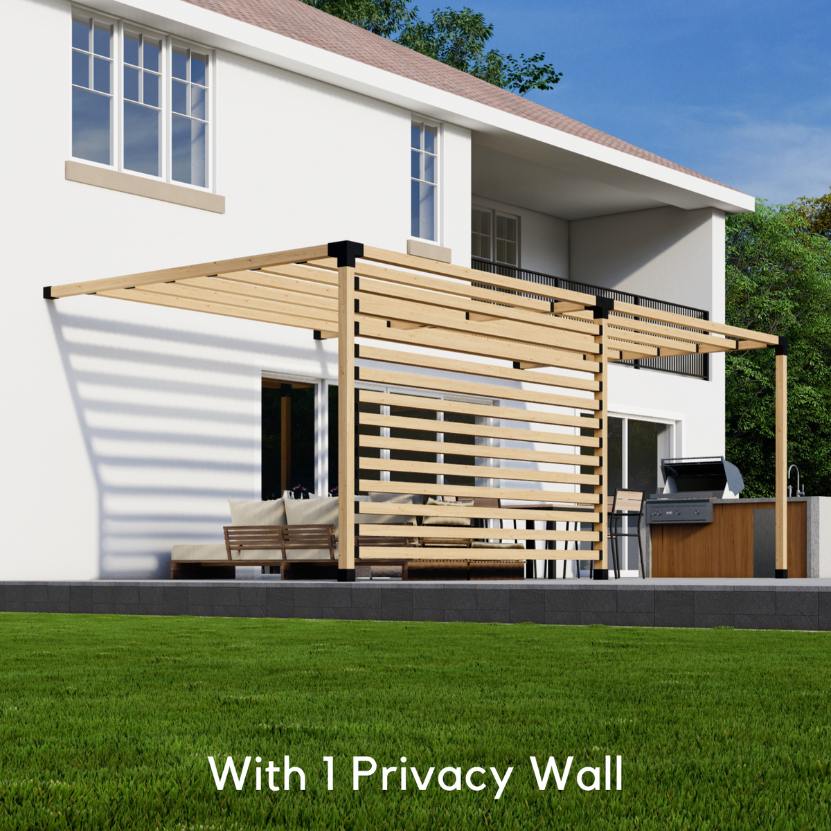 House-Attached Pergola Kit