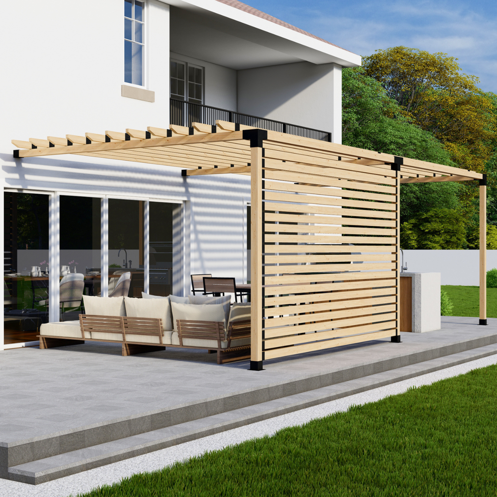 Bracket Kit to Build an Attached Pergola