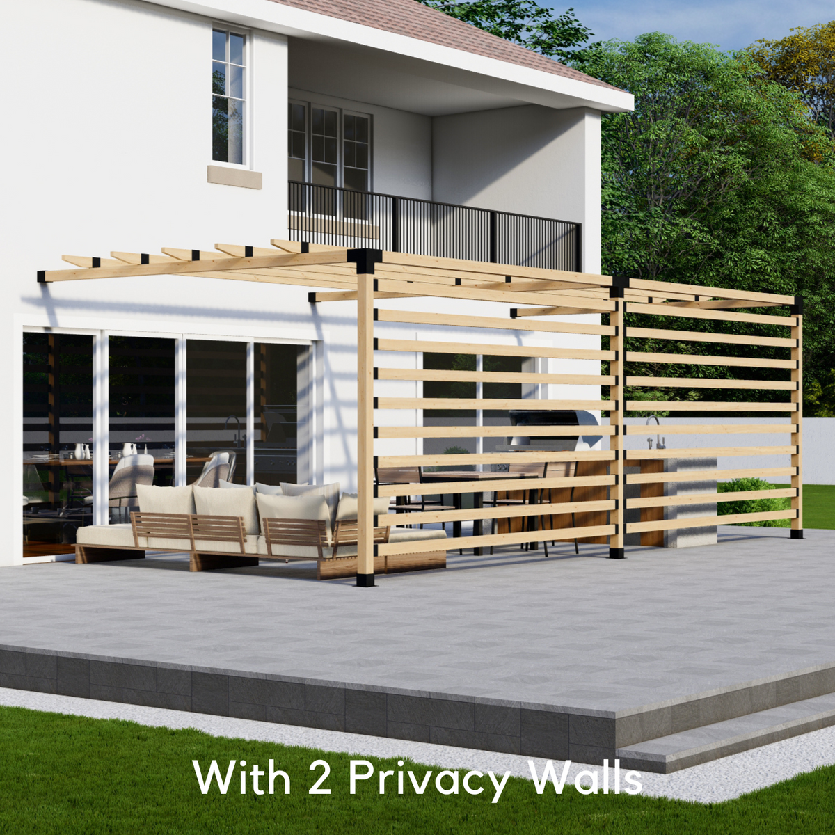 Kit for a Simple Pergola Attached to House