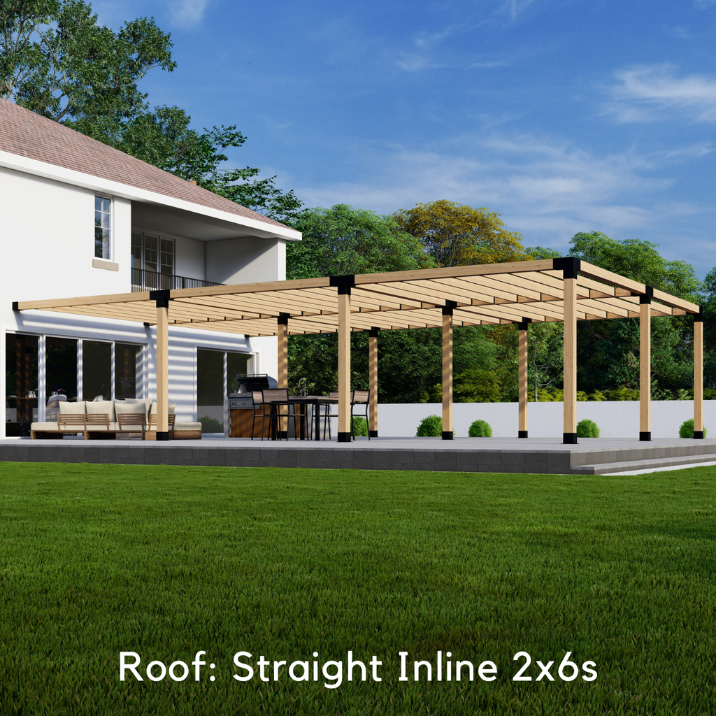DIY Pergola Kit for a Large Attached Pergola Up to 24' x 36'