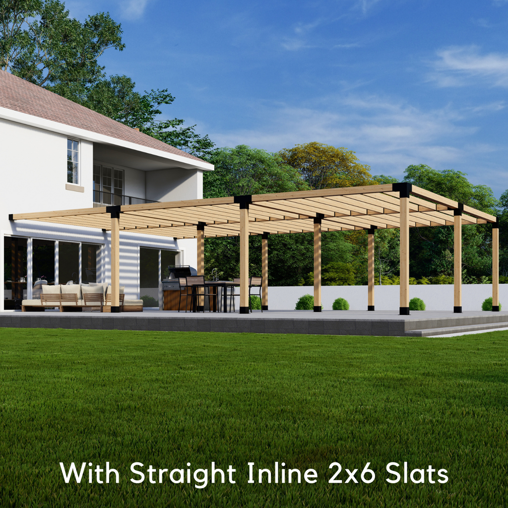 Kit for a Massive Pergola Attached to House