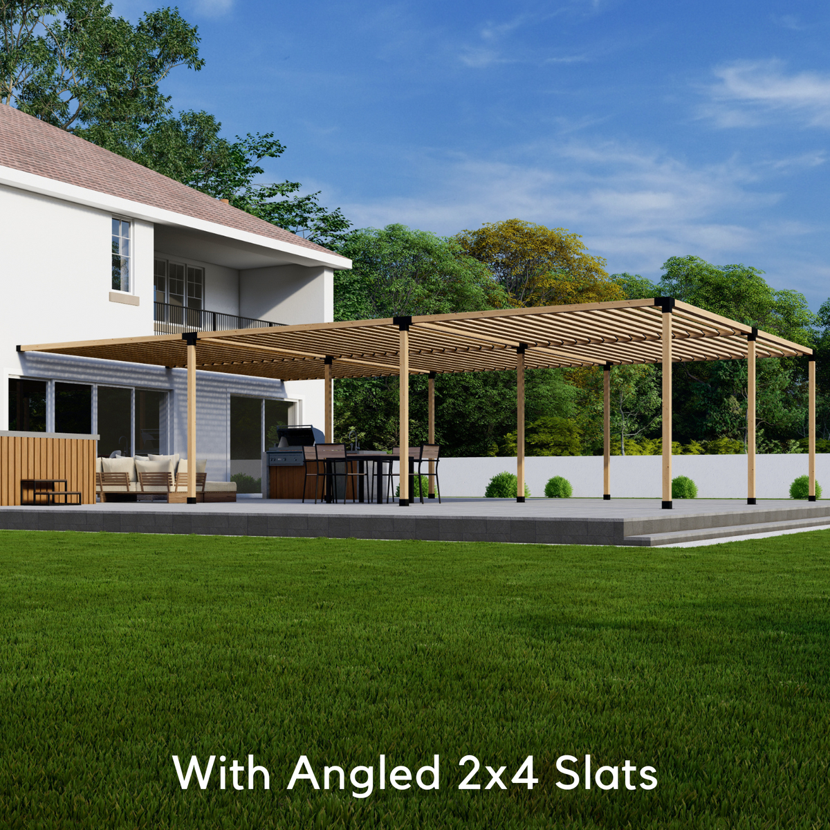 Kit for a Gigantic Pergola Attached to House