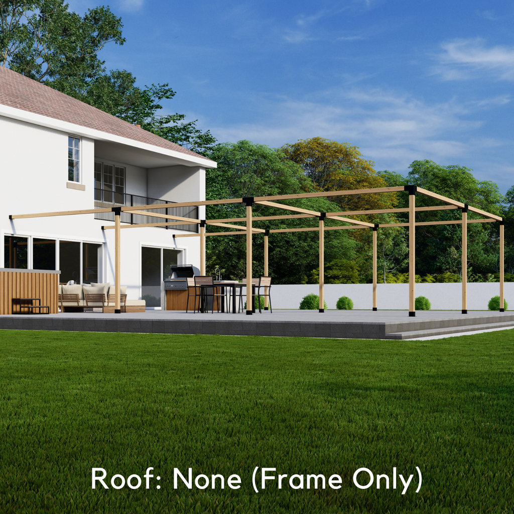 DIY Pergola Kit for a Large Attached Pergola Up to 24' x 36'