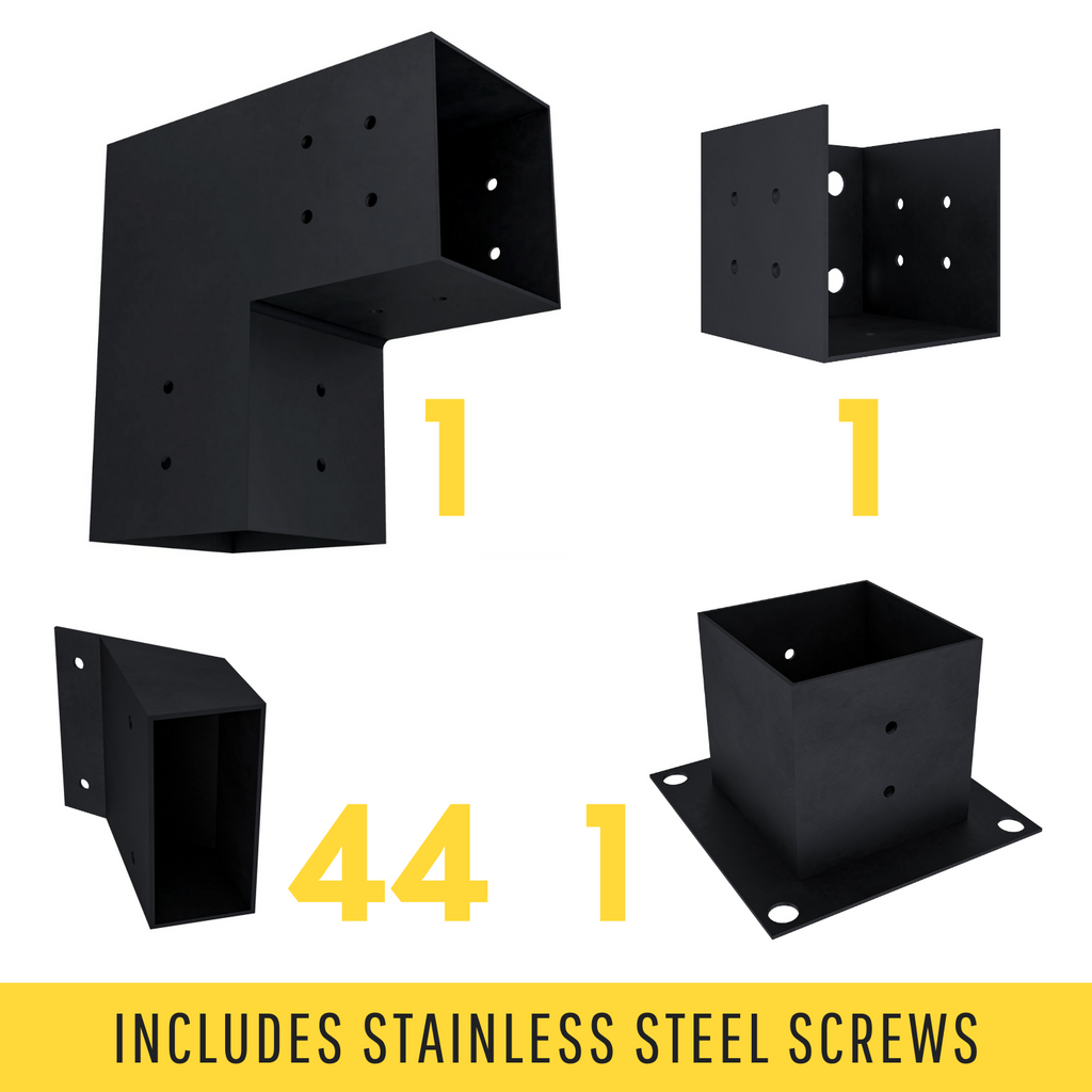 Wall-Attached Partial Pergola Kit