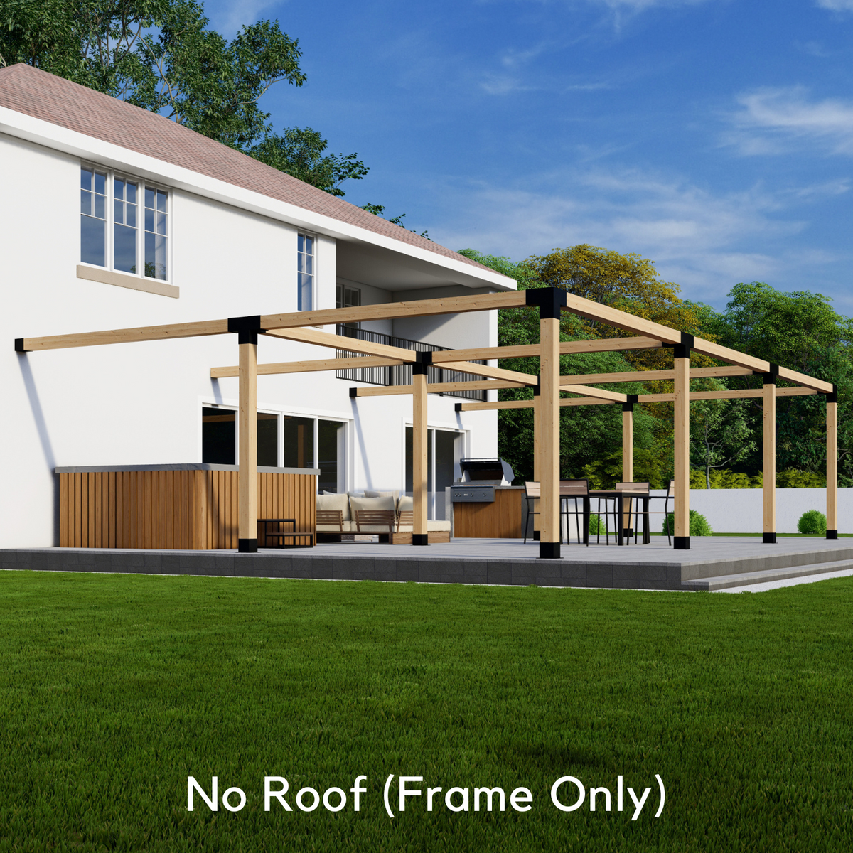 Kit for a Big Pergola Attached to House