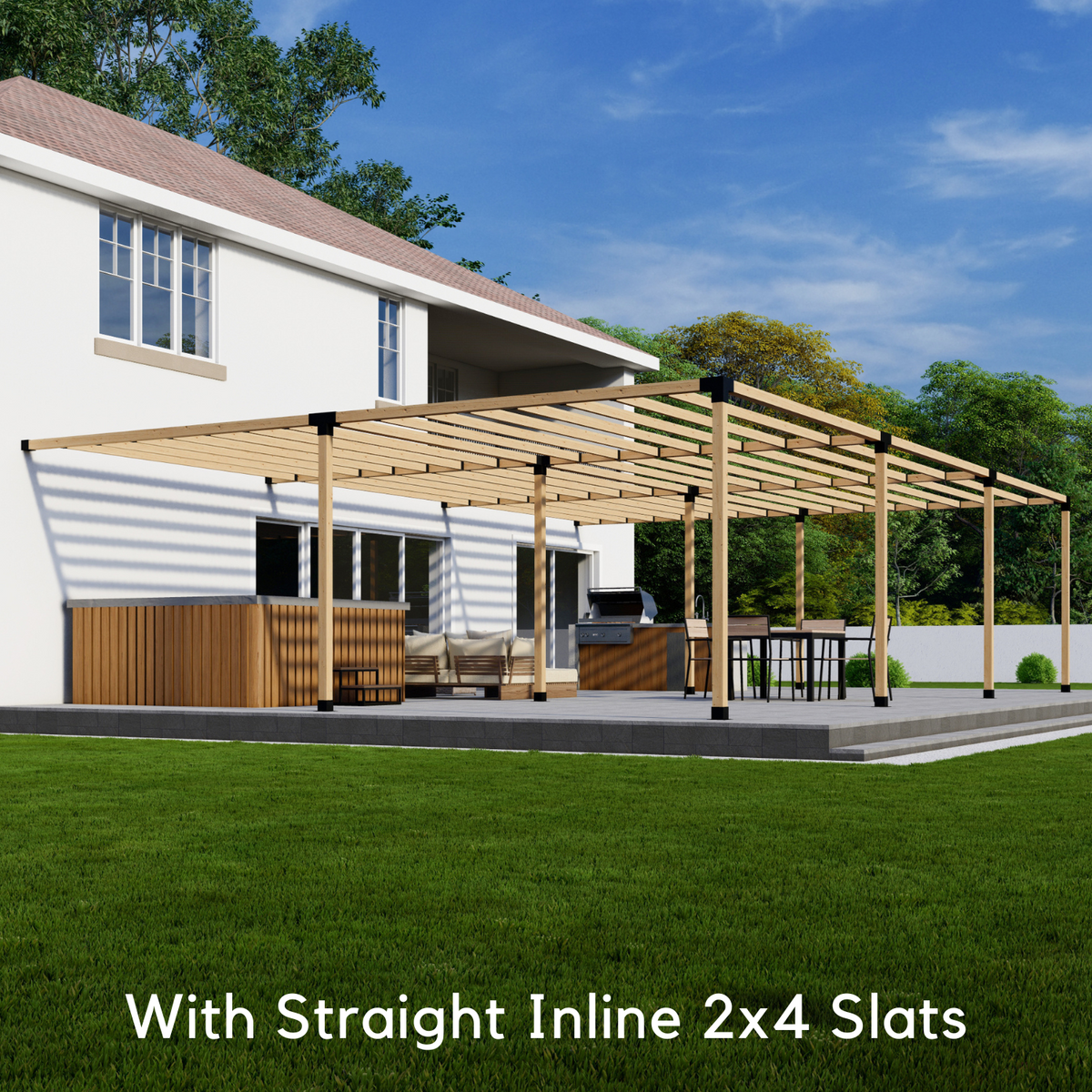 Kit for a Huge Pergola Attached to House