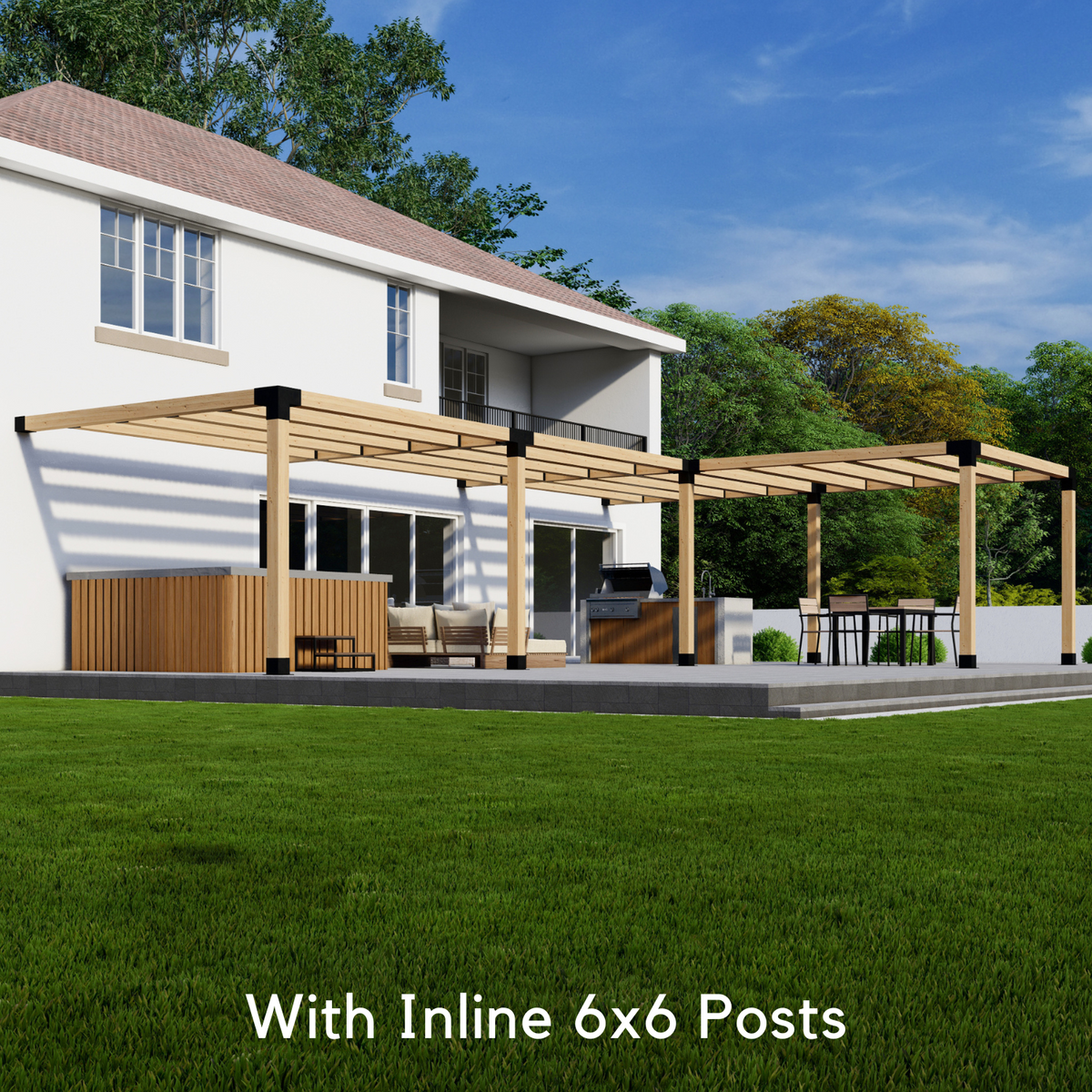 Corner Deck Pergola Kit