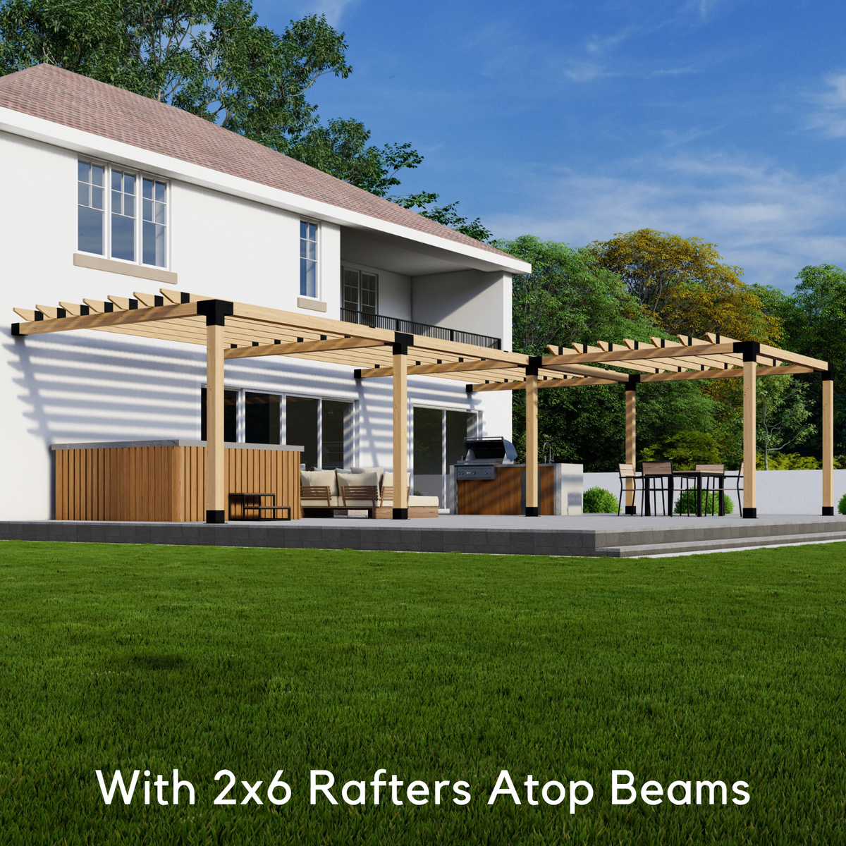 Corner Deck Pergola Kit