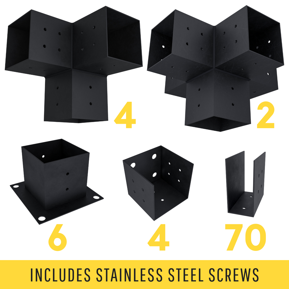Kit for a Half-Circle Pergola Attached to House - Any Size Up to 36' x 24'
