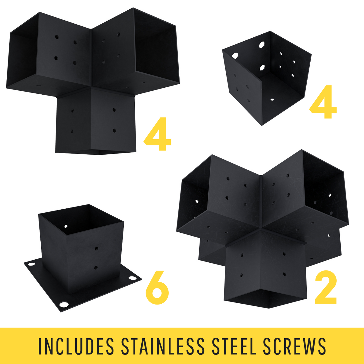 Kit for a Half-Circle Pergola Attached to House - Any Size Up to 36' x 24'