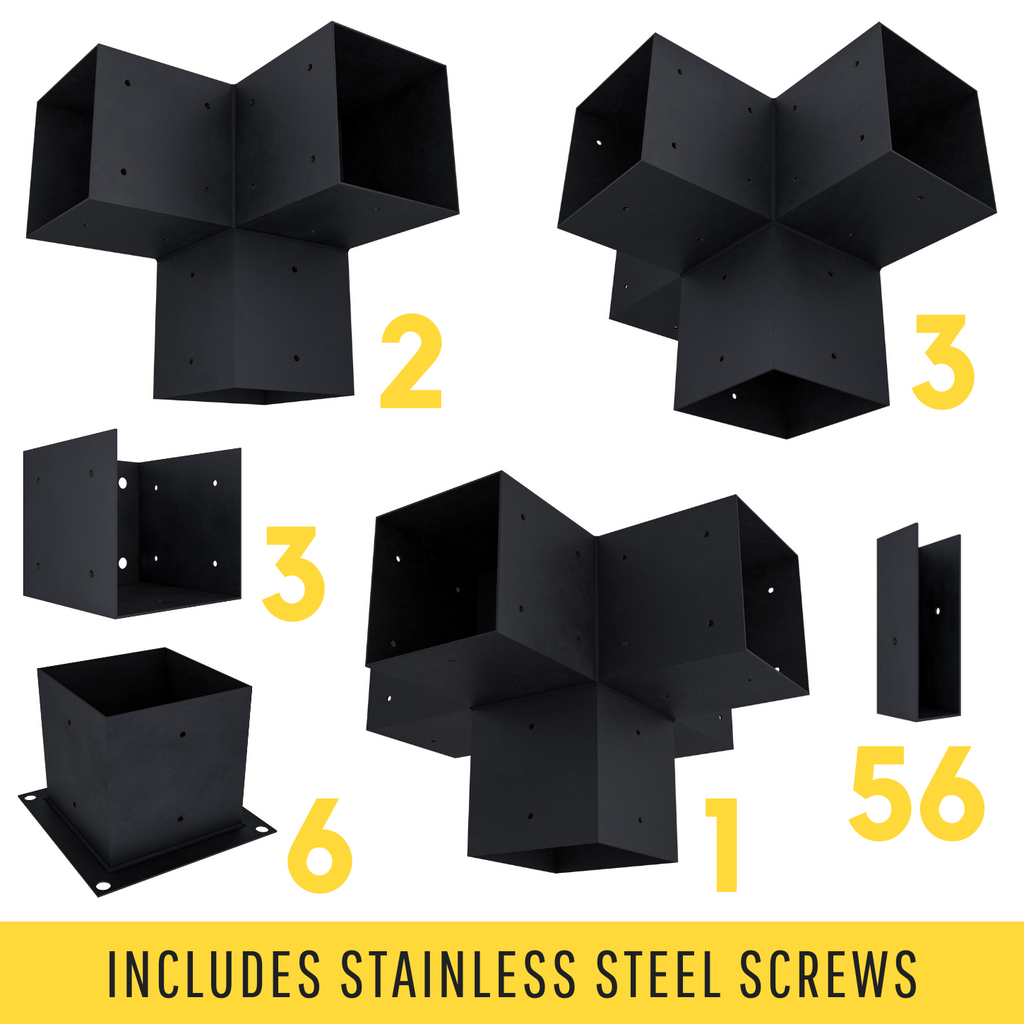 20' x 14' Pergola Attached to House with Roof