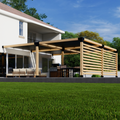 DIY Kit w/ Pergola Metal Corner Brackets + 4 Canopies
