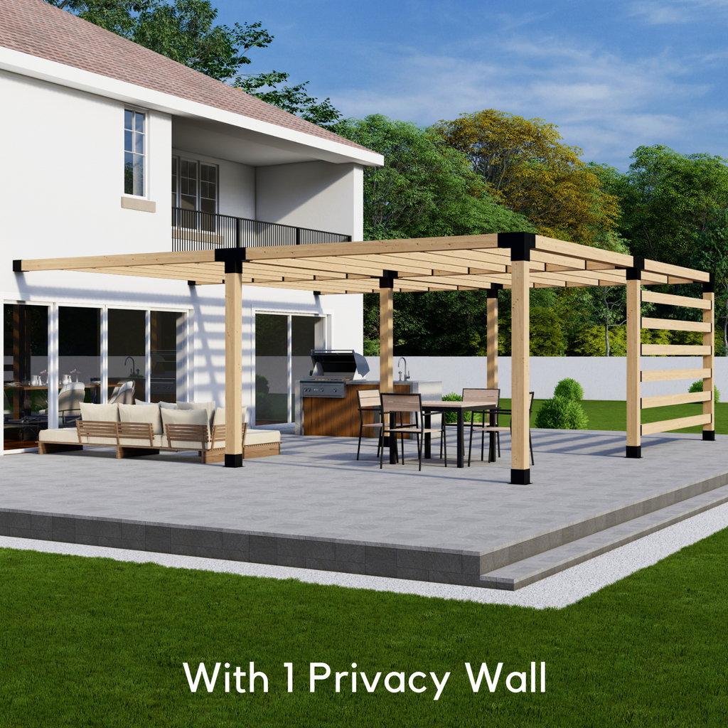 Metal & Cedar Pergola Kit (Brackets & Hardware)
