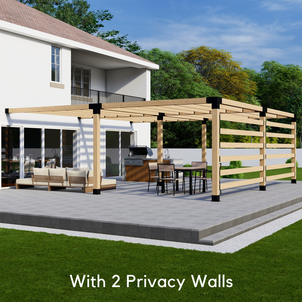 Modern Steel and Wood Pergola Kit