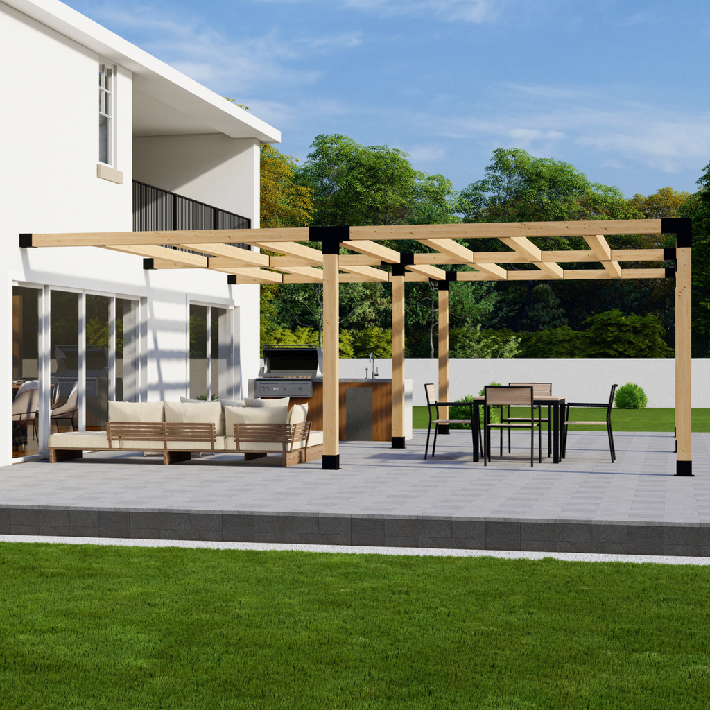 Bracket Kit for an Outdoor Wood Pergola