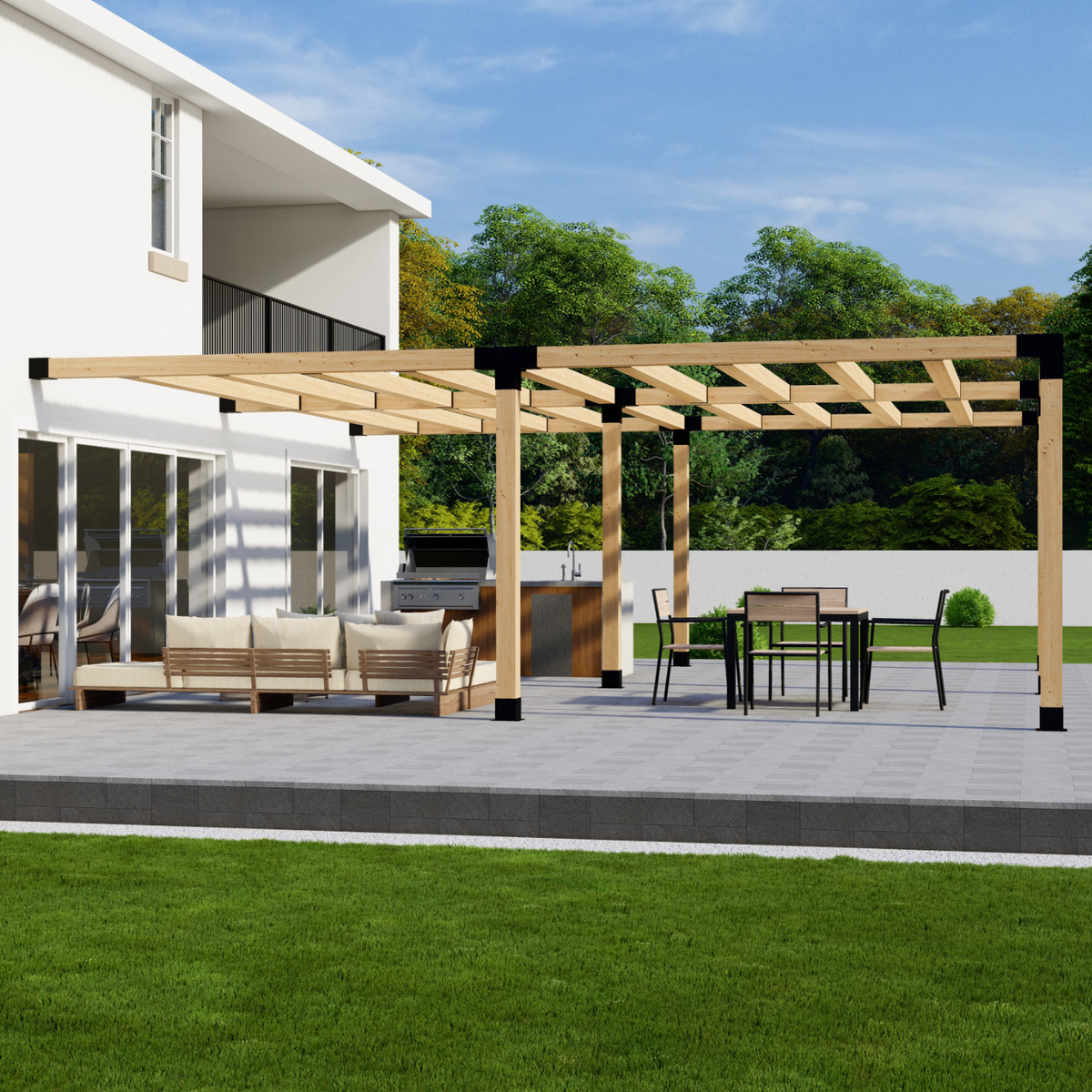 Bracket Kit for a Wooden Pergola for Patio