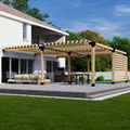 Kit for a Pergola With Wall and Roof Slats