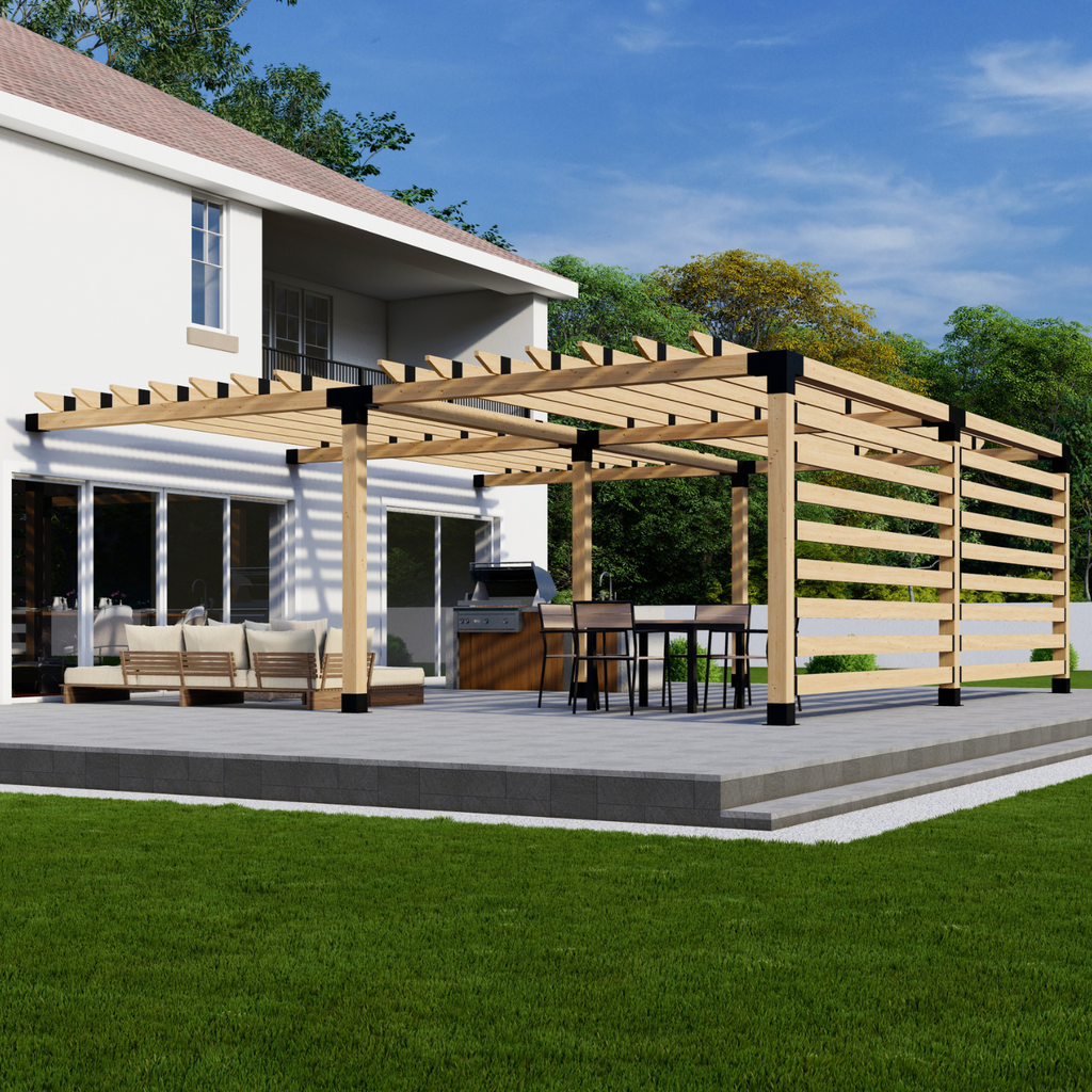 Black Pergola Brackets Kit