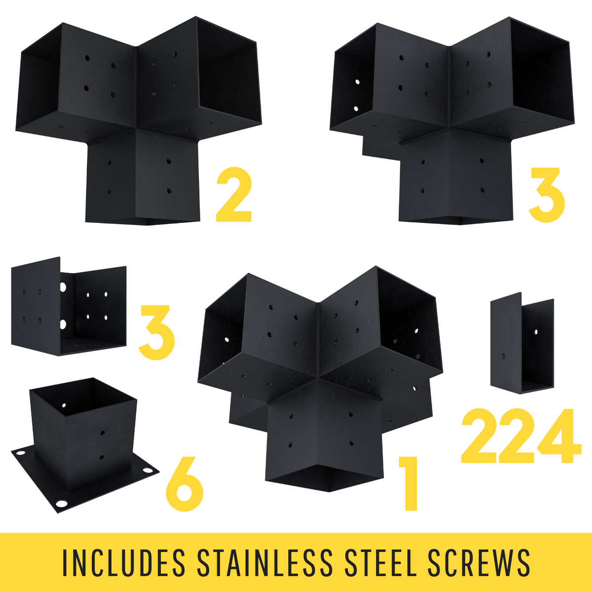 Pergola Steel Brackets Kit